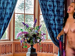 Grote mammen, Erotisch, Gapende, Masseren, Masturbatie, Rijpe lesbienne, Tieten likken