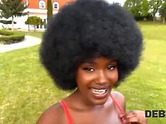 Belleza, Culo grande, Tetas grandes, Negro, Morena, Al aire libre, Pov, Seducido