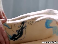 お尻, 茶髪の, ハードコア, Hd, マッサージ, ロシア人, 息子, タトゥー