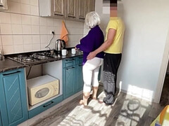 素人, アナル, お尻, ブロンド, フェラチオ, チン, ハードコア, 淫乱熟女
