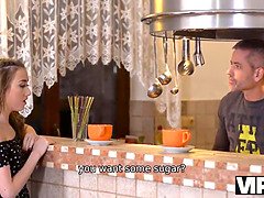 Latvian girl Jessi Empera is humped by her stepdad