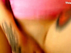 Enthousiasteling, Kont, Grote lul, Blond, Classisch, Natuurlijk, Kut duiken, Tatoeage