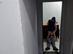 Hotwife receives the plumber in a dress just to see if she would have his dick