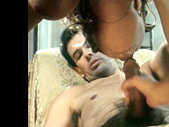 Dubbele penetratie, Sperma in gezicht, Harig, Reusachtig, Italiaans, Monster, Ouderwets, Oud