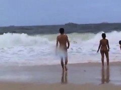 Amateur, Plage, De plein air, Public, Voyeur