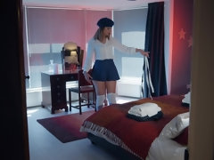 ベッドルーム, デカチン, ブロンド, フェラチオ, 中出し, フランス人, Hd, 馬乗り