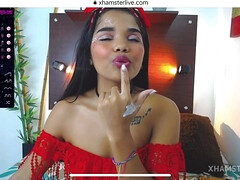 Enthousiasteling, Grote kont, Huisgemaakt, Masturbatie, Alleen, Tiener, Webcamera