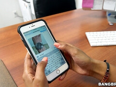 Verga grande, Morena, Polla, Ébano, Comida, Gafas, Oficina, Secretaria