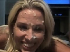 Amateur, Blonde, Tir de sperme, Faciale, Mère que j'aimerais baiser, Webcam