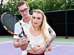 Natalia Starr fucking in the outdoors with her medium tits