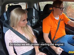 Sexy Underwear MILF takes a deep dicking in her pussy - Real Driving School