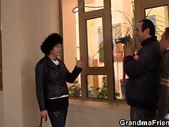 お婆さん, 毛深い, Hd, 熟年, 母, 現実, ストッキング, 三人