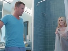 デカパイ, ブロンド, フェラチオ, 浮気者, バック, ハードコア, Hd, 淫乱熟女