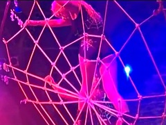 Dorothy Black and Ginger Jones perform naked on stage