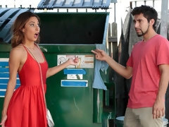 Elegant mademoiselle Jade Jantzen fucks with a very poor guy