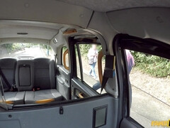 Roxy Lace gets her cunt speared with a big black cock during the ride home.