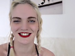 Tetas grandes, Rubia, Perforación, Pov