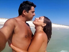 Leie, Strand, Grosser arsch, Hardcore, Milf, Nackt, Nudist, Öffentlich