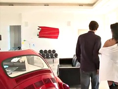 美女, デカチン, デカパイ, フェラチオ, ぶっかけ, 手コキする, ハードコア, 下着