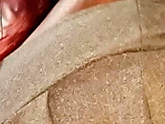 Gros cul, En gros plan de très près, Noir ébène, Doigter, Masturbation, Seins naturels, Solo, Mouillée