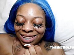 Enthousiasteling, Grote kont, Grote mammen, Zwart, Zwart, Groepseks, Hd, Rijpe lesbienne