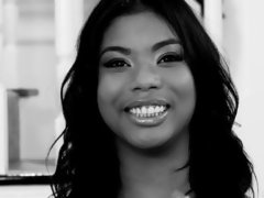 Culo grande, Negro, Morena, Ébano, Lencería, Tetas naturales, Bragas, Medias largas