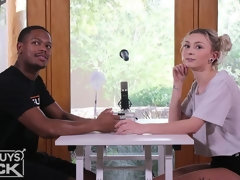 Handbeurt, Interraciaal, Tepels, Kut duiken, Mager, Strippen, Tiener, Tieten likken