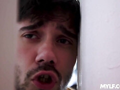 デカパイ, フェラチオ, 巨乳な, イく瞬間, 顔射, 淫乱熟女, オッパイの, 妻