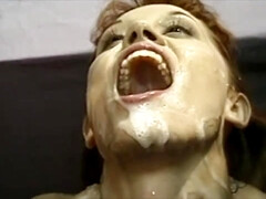 Lustful tart vintage bukkake porn