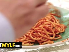 デカチン, デカパイ, ブロンド, フェラチオ, イマラチオ, なめる, 淫乱熟女, オマンコ