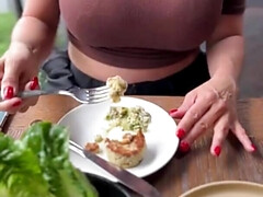 Alexis Fawx wearing a sexy outfit in one NSFW vlog