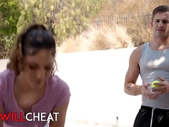 She will cheat - Liv Revamped gets her cunt sprayed & her booty filled by her tennis trainer
