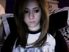 Amateur, Brunette brune, Européenne, Masturbation, Solo, Webcam