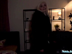 Enthousiasteling, Grote lul, Blond, Diep in de keel, Hd, Gezichtspunt, Realiteit, Tieten likken