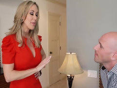 Woman in red dress got fucked properly