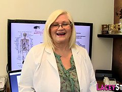 アナル, フェラチオ, イギリス人, お婆さん, 熟年, 熟年アナル, オフィス, ストッキング