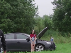Минет, Брюнетки, В машине, Смазливые, Секс без цензуры, Хд, Влажная
