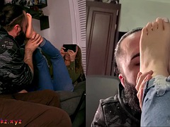 Amateur, Rubia, Pies, Fetiche, Fetiche de pies, Chupando, Adolescente