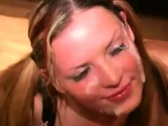 Amateur, Blonde, Tir de sperme, En levrette, Faciale, Partouze, Interracial, Pov