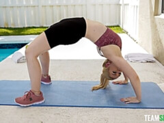 素人, デカ尻, デカチン, ブロンド, フェラチオ, バック, 自然山雀, ティーン