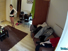 Checa, Sucio, Estilo perrito, Europeo, Casero, Cocina, Pov, Realidad