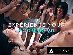 TRANSFIXED - Cute Trans Haven Rose Gets Hot Facial After Taking Her Husbands Cock Deep In Her Ass