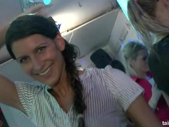 Blonde, Brunette brune, Club, Hard, Orgie, Fête, Actrice du porno, Mouillée