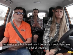 Kont, Grote kont, Grote mammen, Zwart, Blond, Auto, Tsjechisch, 1 man 2 vrouwen