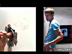 素人, アジア人, フェラチオ, 顔射, ゲイ, 手コキする, フェラする