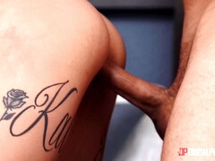 Stellung 69, Arsch, Blasen, Würgen, Lecken, Natürlichen titten, Muschi, Spanner