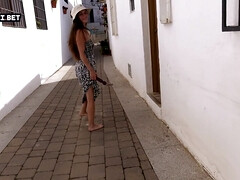 Brunette brune, Attrapée, Femelle, Doigter, Exhib, Seins naturels, Solo, Jouets
