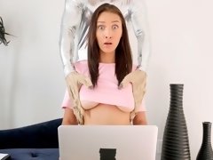 Cul, Gros seins, Sucer une bite, Brunette brune, Branlette thaïlandaise, Hard, Masturbation, Seins naturels