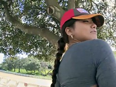 Brunette Morgans fucking ride