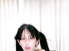 アジア人, 美女, 中国人, カップル, カワイイ, バック, 毛深い, 手コキする